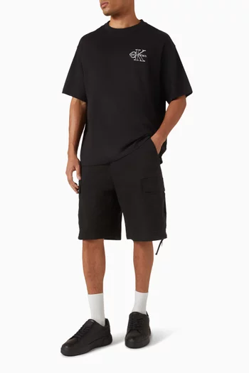 Micro Monogram Logo T-shirt in Cotton-jersey