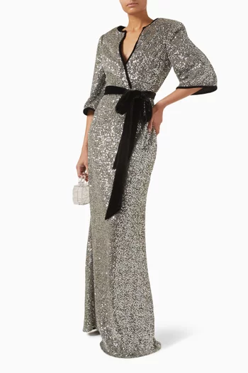 Sequin-embellished Gown