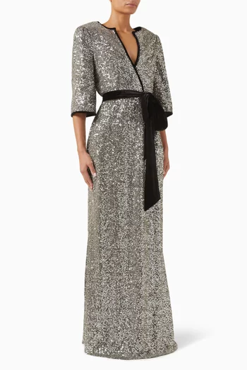 Sequin-embellished Gown