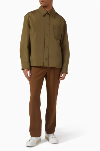 قميص بنمط جاكيت آمي دي كور مبطن تفتا