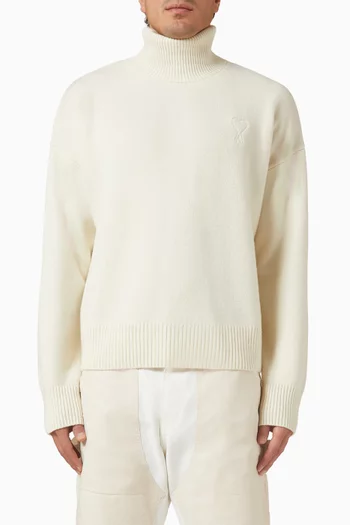 Ami De Coeur Funnel Neck Sweater in Wool