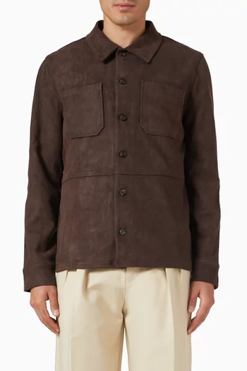 Long-sleeved Shirt in Suede