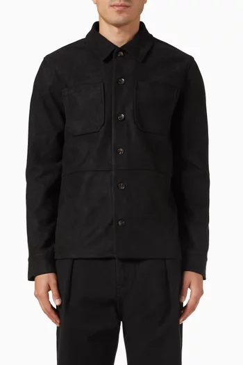 Long-sleeved Shirt in Suede