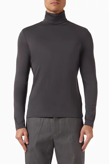 Blaise Roll-neck Top in Modal Blend