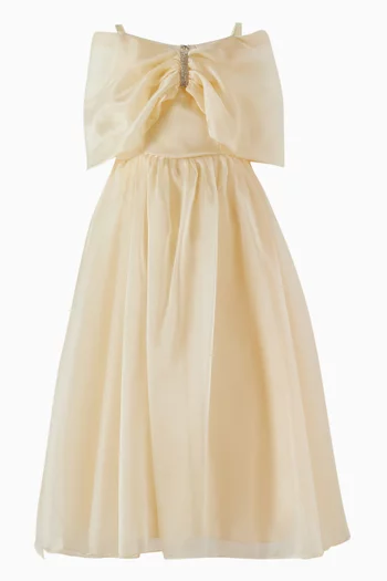 Embellished Bow Maxi Dress