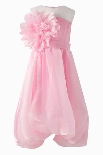 Flower Belted Maxi Dress