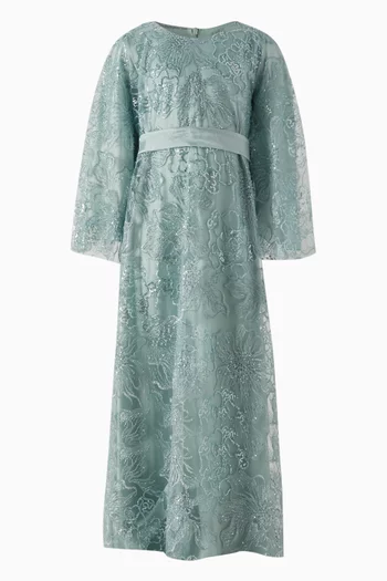 Full Embroidered Dress