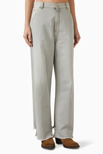 Lisa Belt Jeans in Denim