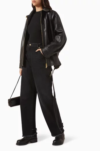 Lisa Belt Jeans in Denim