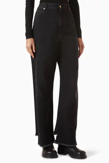 Lisa Belt Jeans in Denim