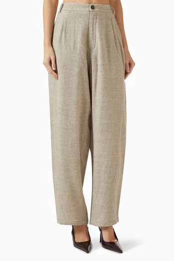 Phebe Wide-leg Pants in Wool