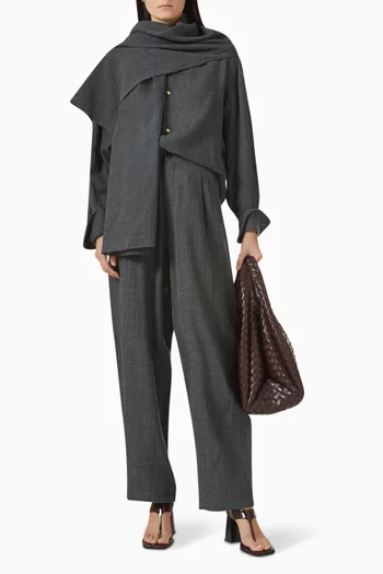 Phebe Wide-leg Pants in Wool