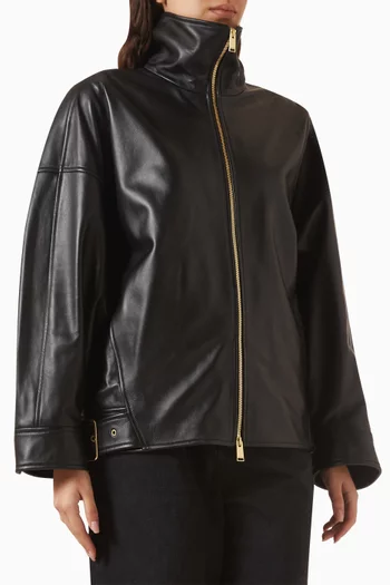 Celine Plonge Aviator Bomber Jacket in Nappa