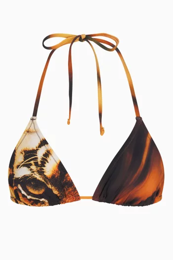 Roberto Cavalli x SKIMS Signature Swim Triangle Bikini Top