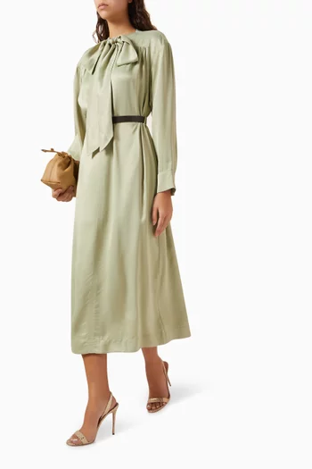 Bow-tie belted Dress