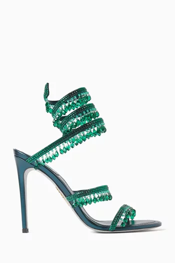 صندل شاندليير بكعب 105 مم جلد لامع