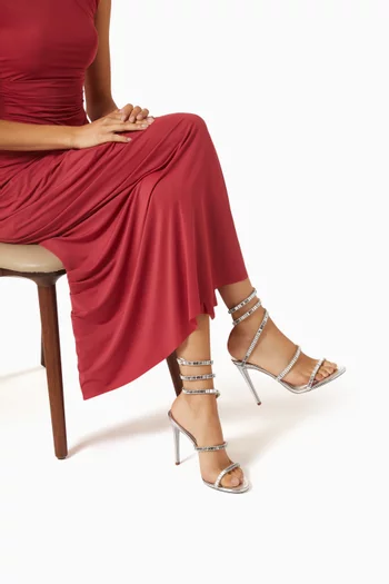 صندل كليو سبارك مفتوح من الخلف بكعب 105 مم جلد