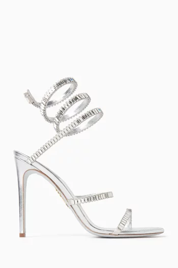 صندل كليو سبارك مفتوح من الخلف بكعب 105 مم جلد