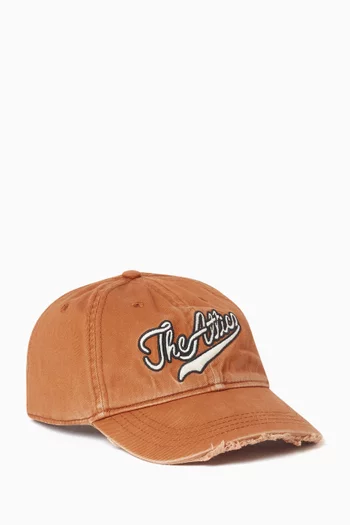 Logo-embroidered Cap in Cotton