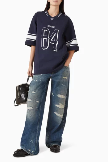 Double-waistband Jeans in Denim