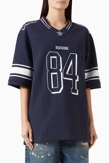 تي شيرت مزين بنقشة نايلون