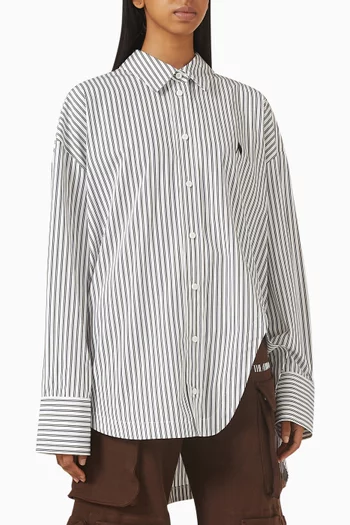 قميص ديانا بقصة فضفاضة قطن