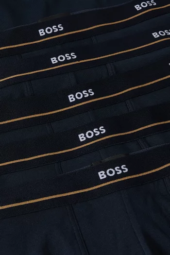 Logo Trunks in Stretch-cotton, Set of 5