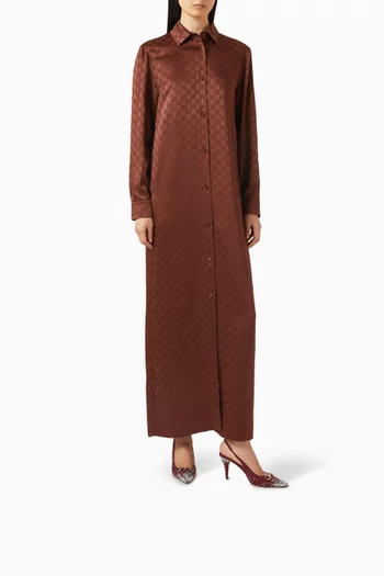 Horsebit 85 Crystal-embellished Slingback Pumps in GG Canvas