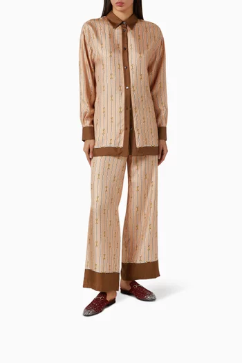 Princetown Crystal-embellished Slippers in GG Canvas