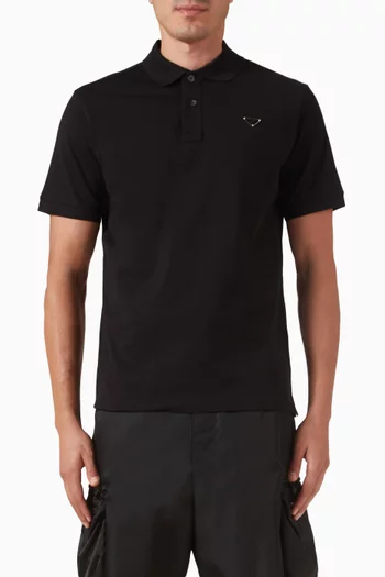 Logo Polo Shirt in Cotton-piqué