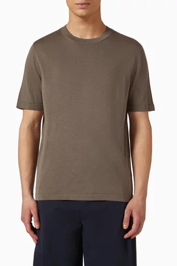 Base Slim-fit T-shirt in Silk-blend