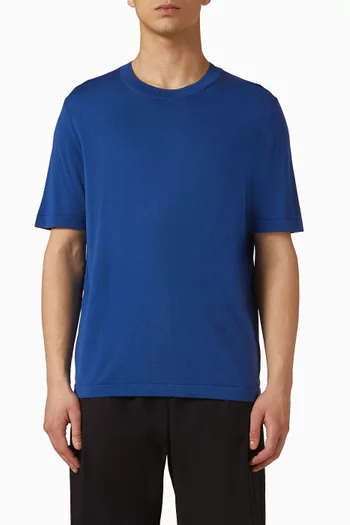 Base Slim-fit T-shirt in Silk-blend