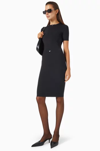 Slip Pencil Skirt in Nylon Blend