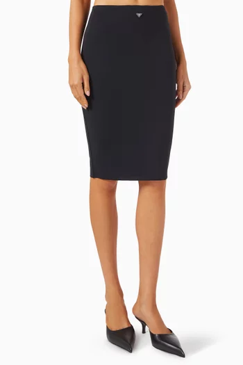 Slip Pencil Skirt in Nylon Blend