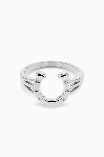 Horseshoe Ring in Sterling Silver