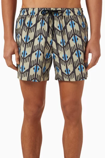 Geometric Classic Swim Shorts