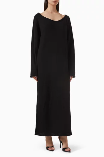 Nora Lite Oversized Maxi Dress in Cotton-knit