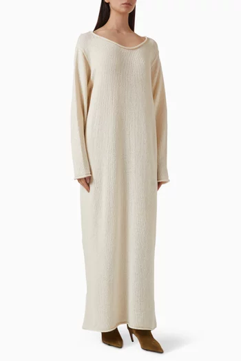 Nora Lite Oversized Maxi Dress in Cotton-knit