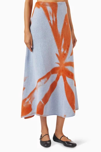 Mythic Side Slit Maxi Skirt in Cashmere