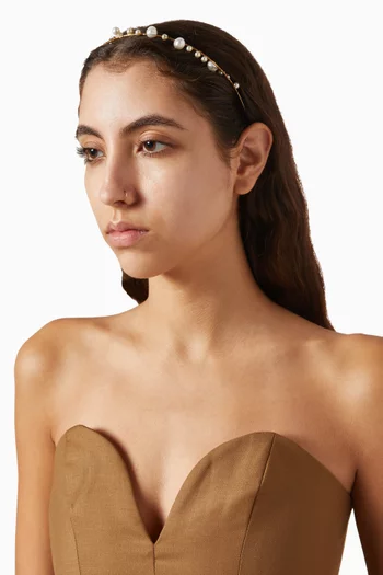 Tasha Pearl-embellished Headband