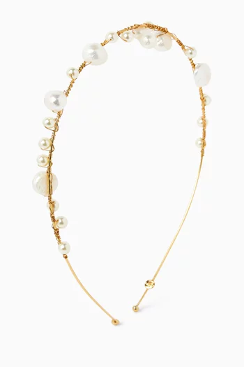 Tasha Pearl-embellished Headband