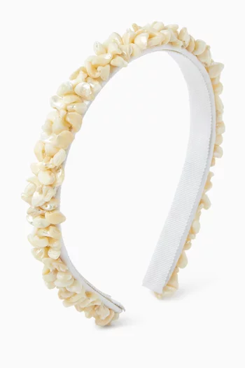 Beryl Pearl-embellished Headband