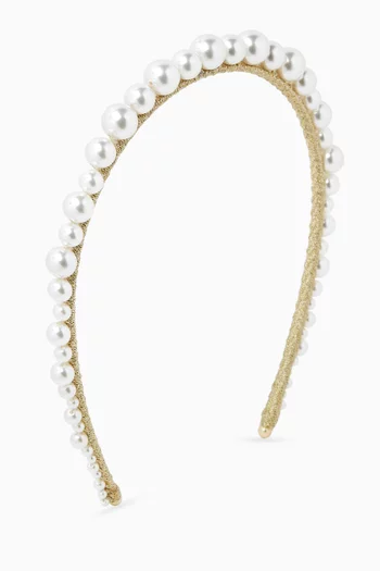 Belladonna Pearl-embellished Headband