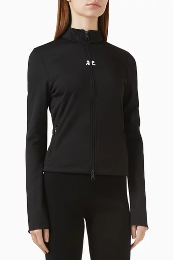 Biker Tracksuit Jacket in Jersey