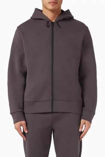 Focus Tech Zip Hoodie in Cotton-blend