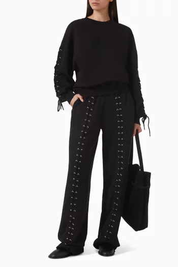 Lacing Sweatpants in Organic Cotton