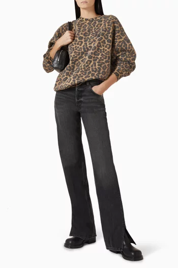 Miles Leopard-print Sweatshirt in Cotton