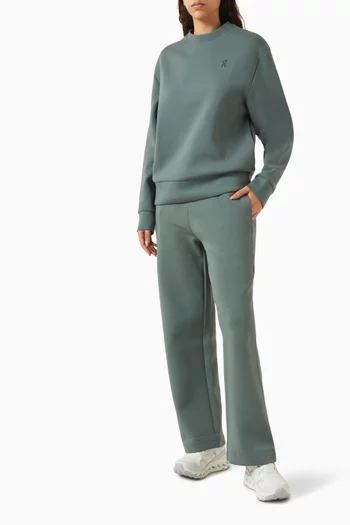 سويت شيرت فوكيس تيك بفتحة رقبة مستديرة مزيج قطن