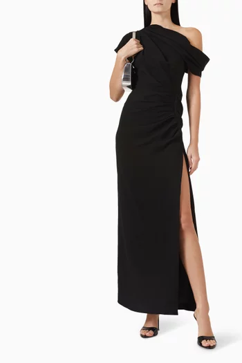 Kally Draped Midi Dress