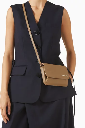 حقيبة كتف بتطريز يدوي جلد